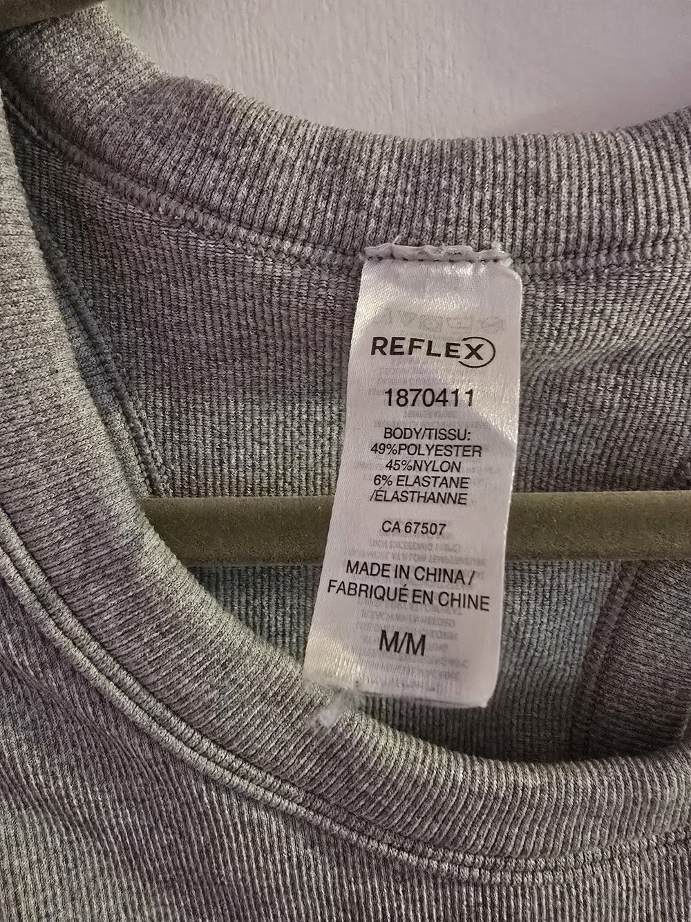 Reflex Gray Ribbed Tank Top - Picture 2 of 2